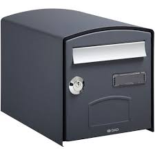 Dome fekete kültéri postaláda
